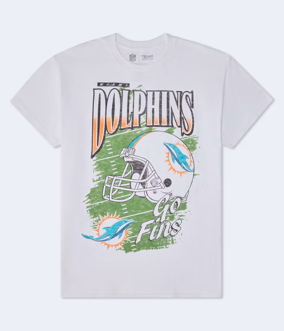 Miami Dolphins Helmet Relaxed Graphic Tee