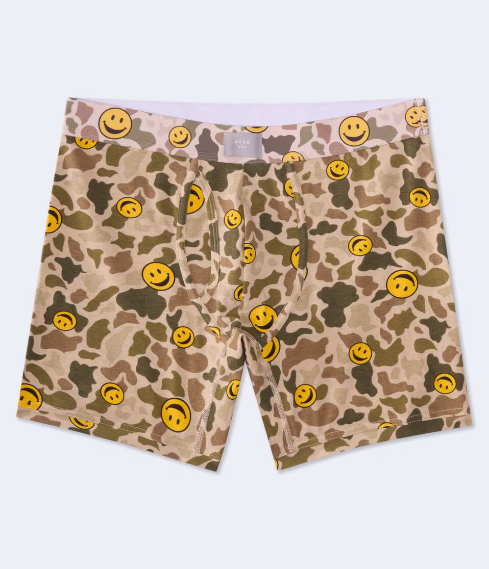 Camo Smiley 6" Boxer Brief