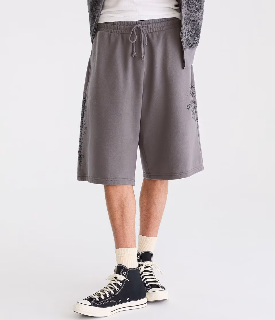 Cloud Soft Dragon Super Baggy Fleece Shorts