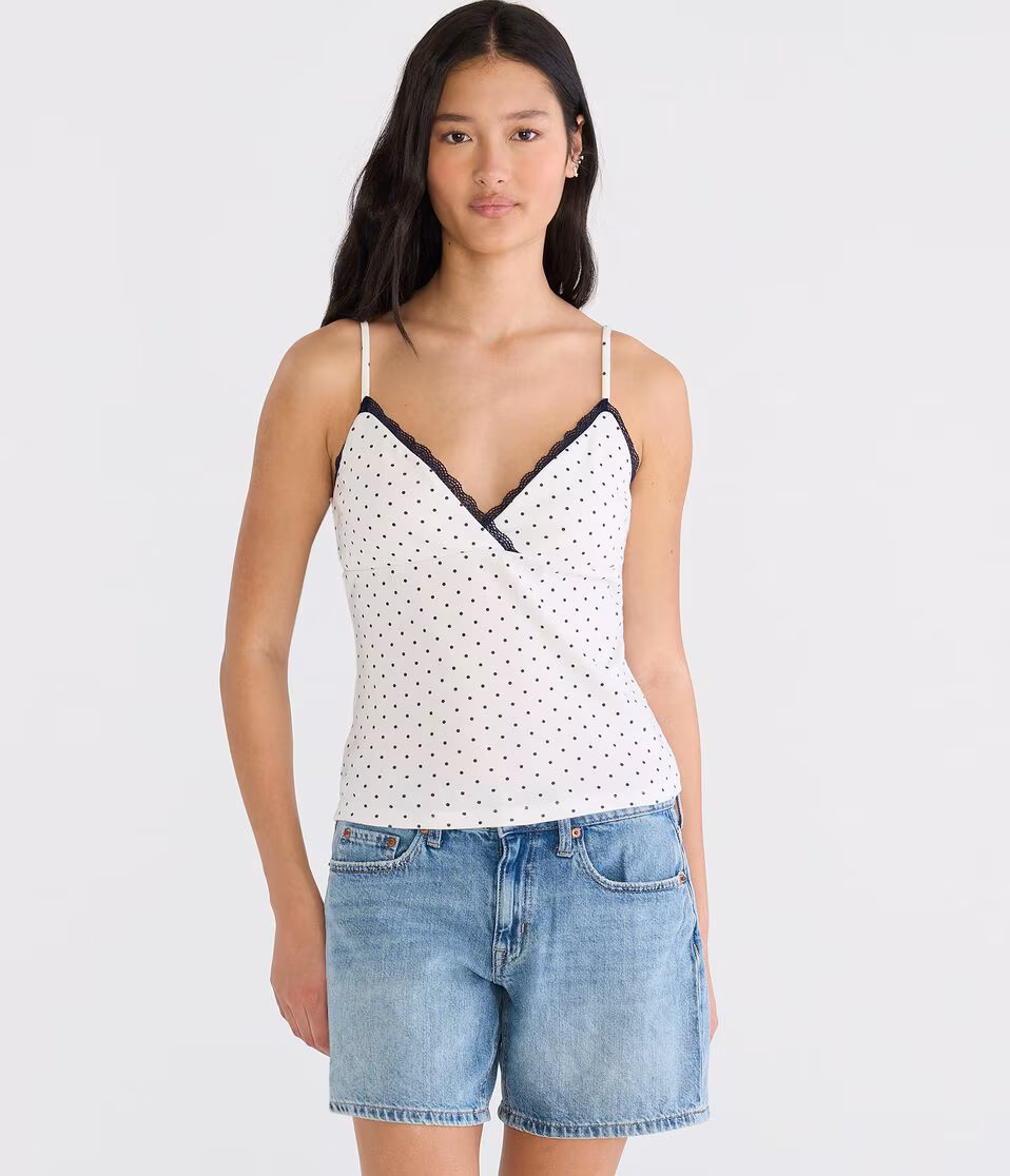 Polka Dot Crossover Cami