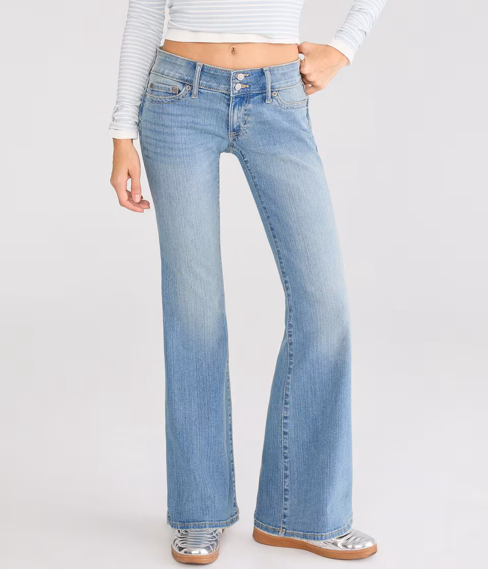 Super Low-Rise Flare Jean