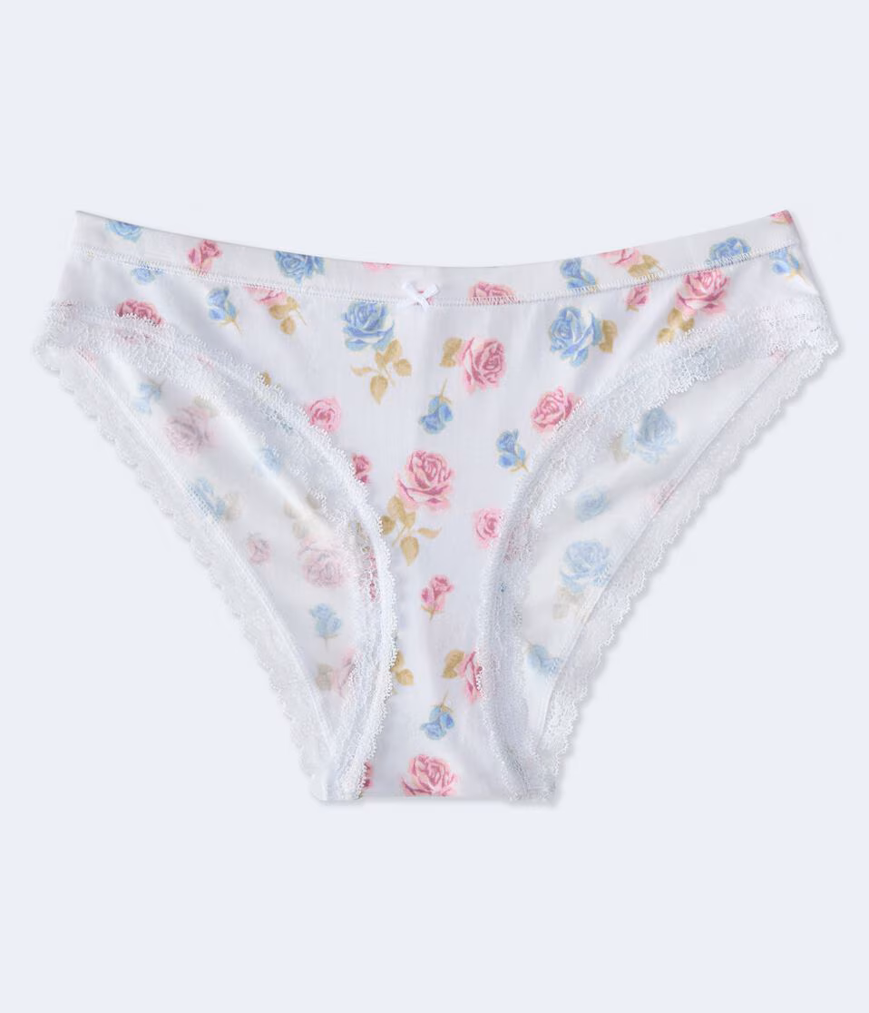 Floral High-Cut Cheeky