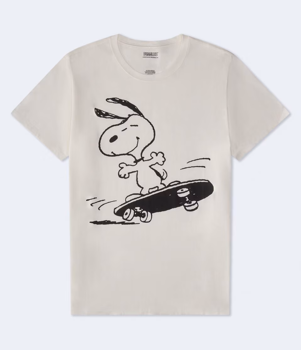 Skateboarding Snoopy Relaxed Graphic Tee