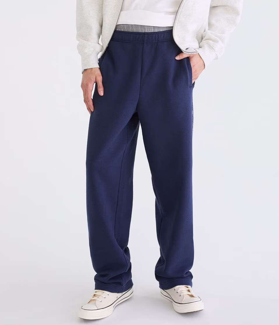 Cloud Soft Barbed Wire Baggy Fleece Sweatpants