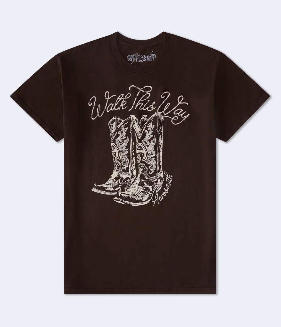 Aerosmith Walk This Way Relaxed Graphic Tee