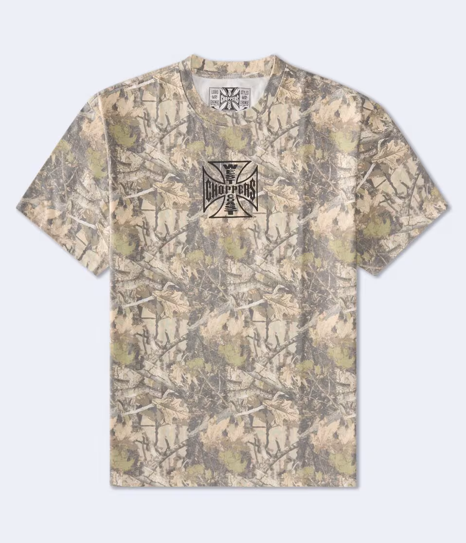 West Coast Choppers Forest Camo Graphic Tee