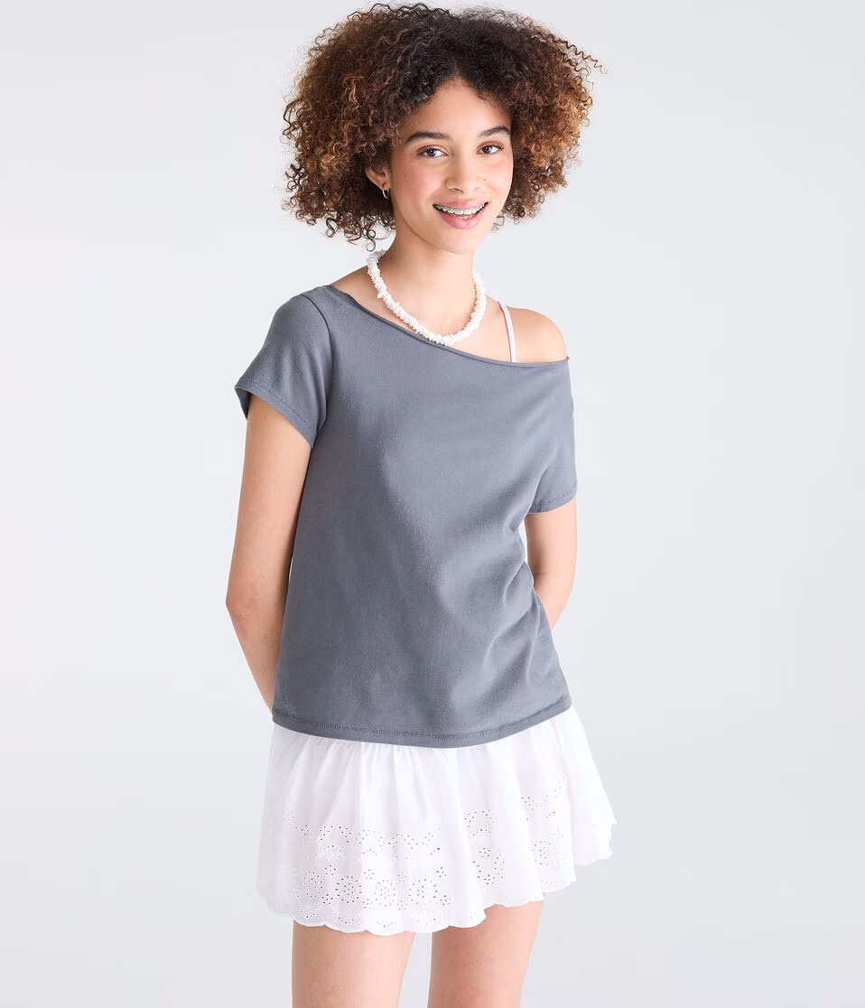 Seriously Soft Off-The-Shoulder Vintage Fit Tee